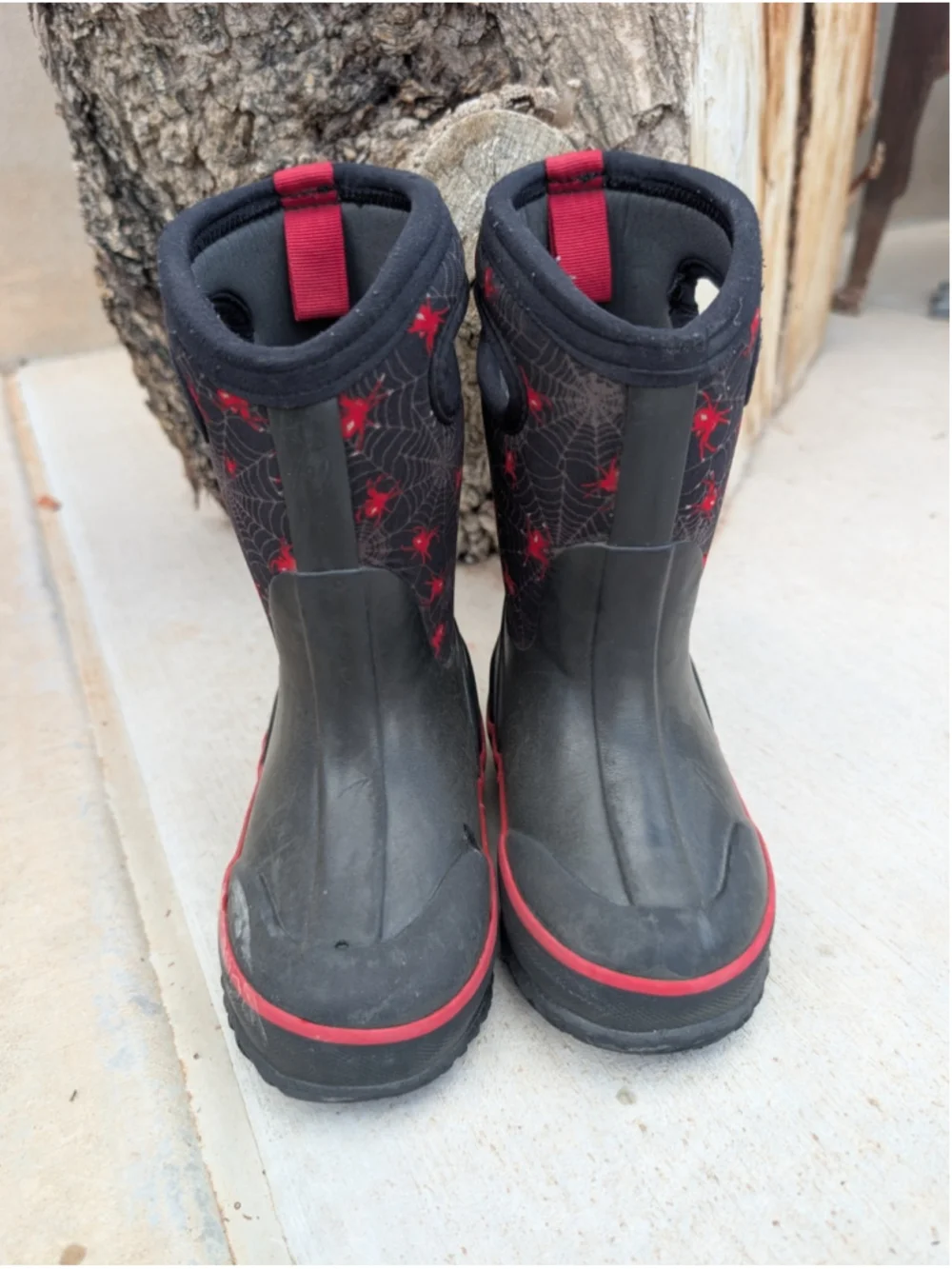 Bogs Kids Classic High Spiders II Solid Waterproof Insulated Boots Sz US 9 EU 25